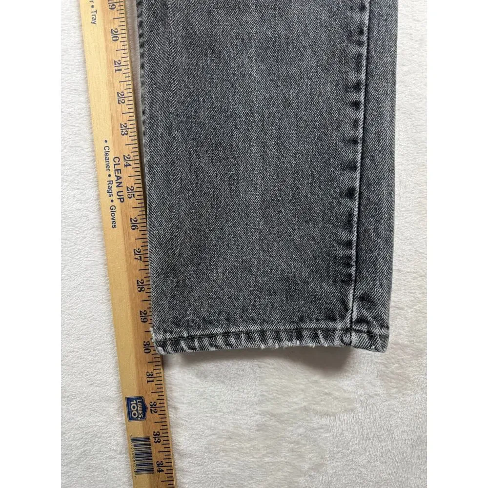 Vintage Levis 505 Charcoal Gray Mens Jeans 34x30 Made in USA Regular Straight